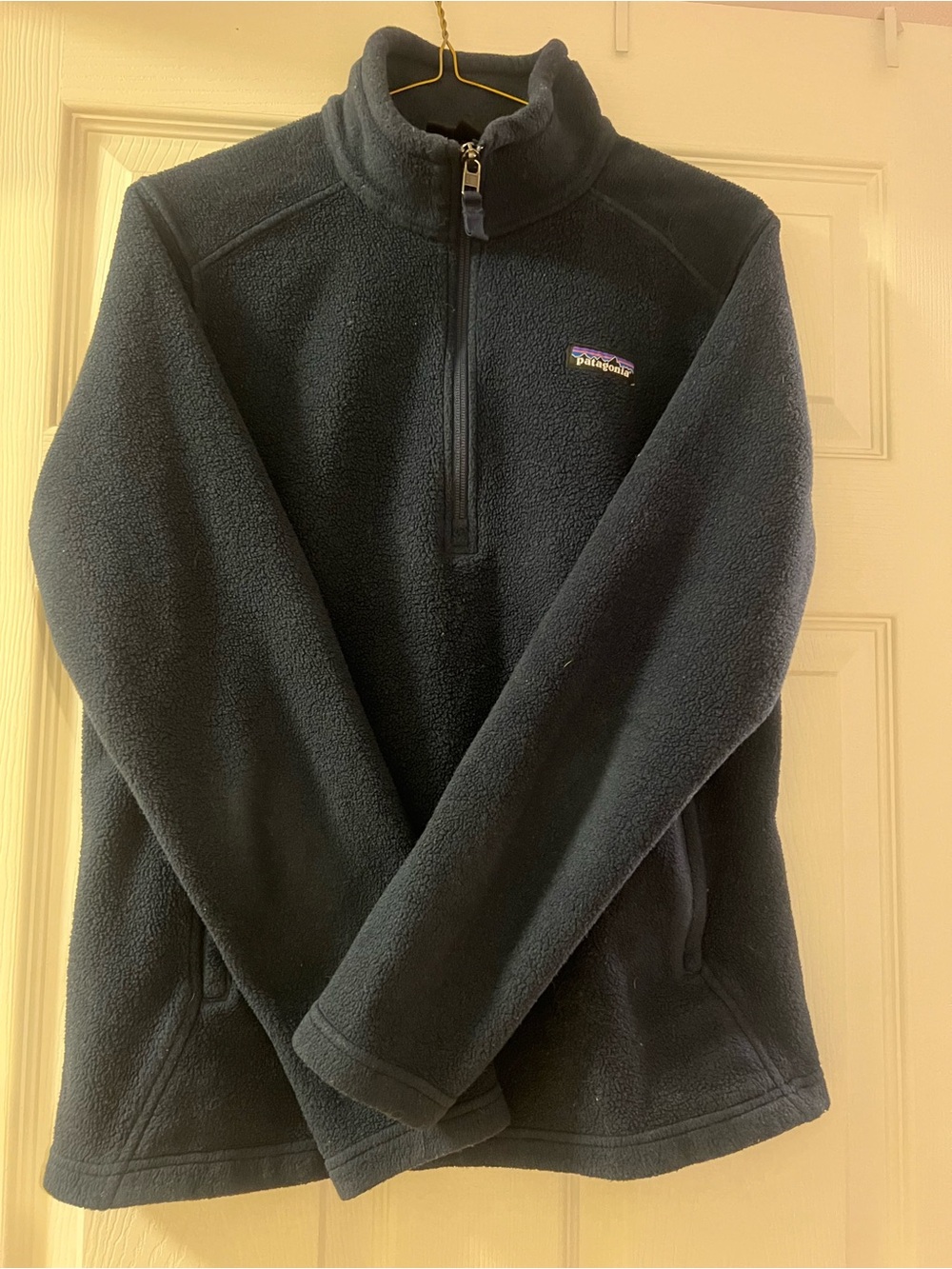 Patagonia Women’s Synchilla Navy Half-Zip Fleece Pullover